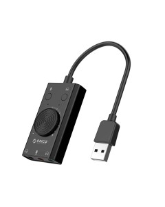 SC2 Multifunction USB External Sound Card Black